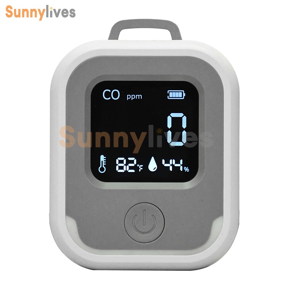 Air Quality Monitor 3-in-1 Carbon Monoxide Detector Temperature Humidity Alarm