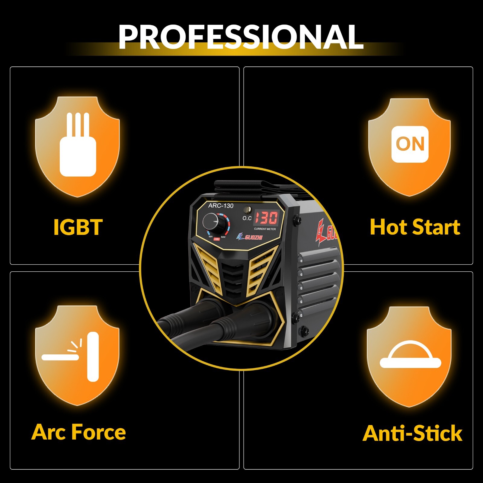 GZ GUOZHI Portable 130A Stick Welder ,110V Mini ARC Welder,Small Welder Machine