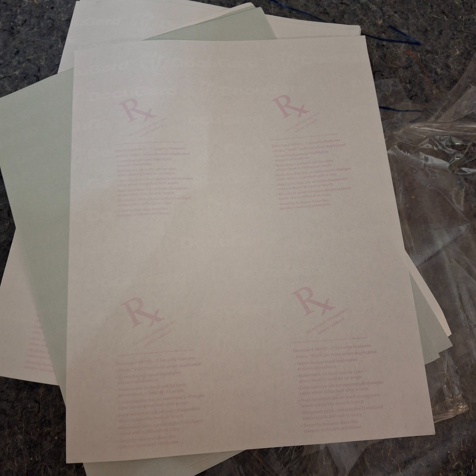 Docugard Security Paper 500 Sheets 8.5″ x 11″ Advanced Medical Green #04542