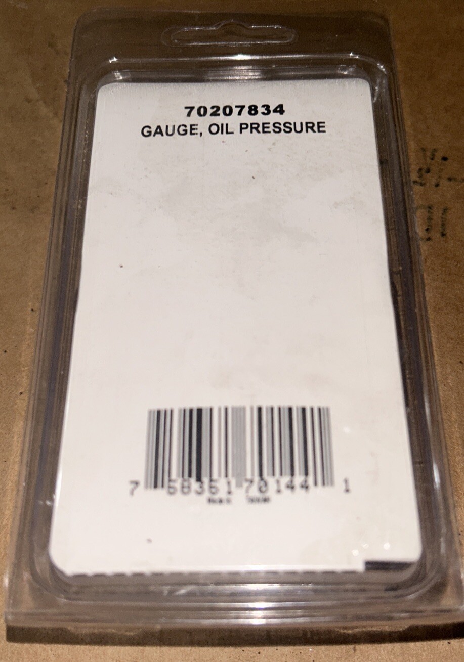 70207834 Universal 1/8”NPT Oil Pressure Gauge 0-30PSI Allis Chalmers Tractor NOS
