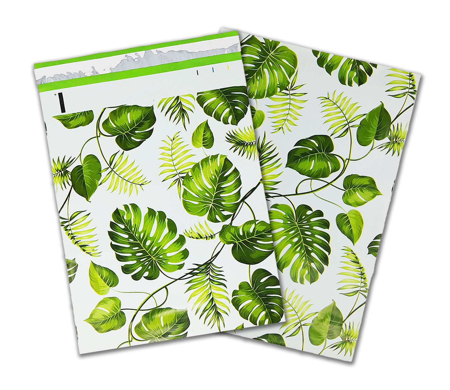 10×13 inch Tropical Palm Leaves Poly Mailers, USPS, FEDEX, Shipping Mailing Bags