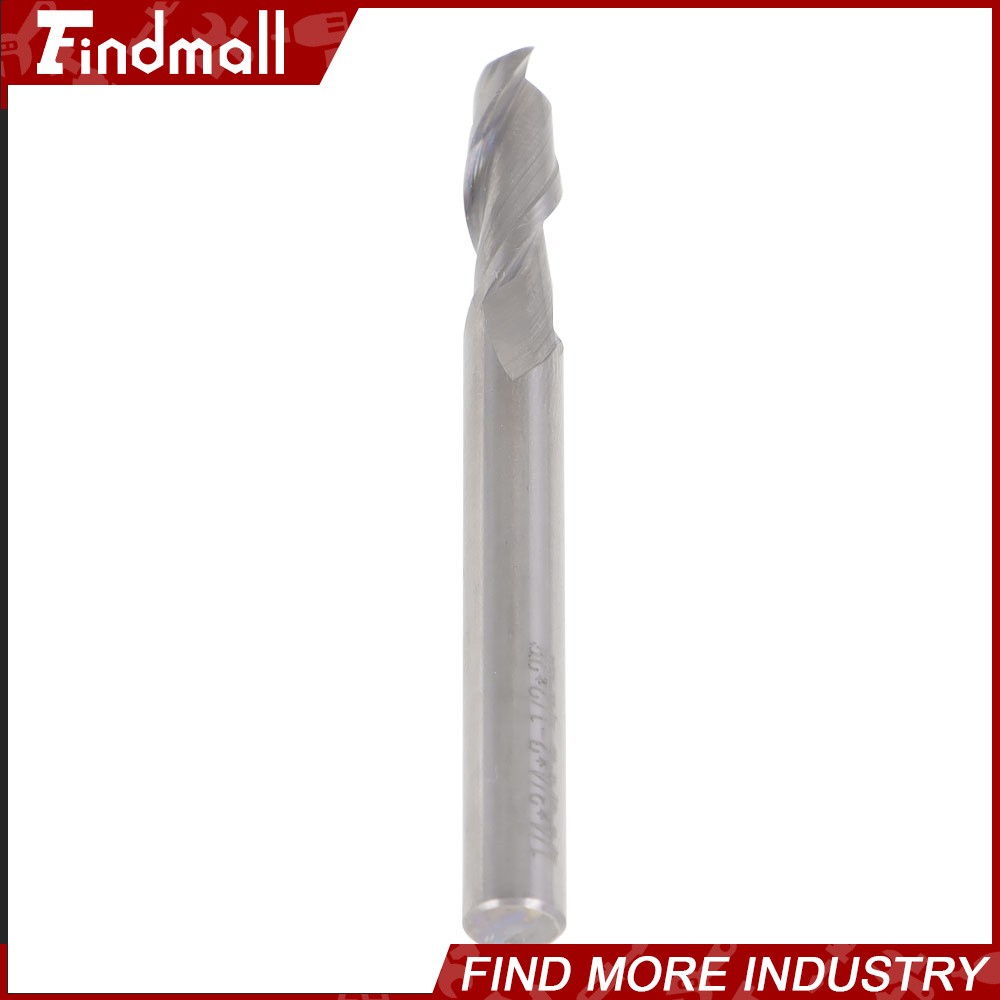 Findmall 5 PCS 1/4″ 2 FLUTE CARBIDE END MILL