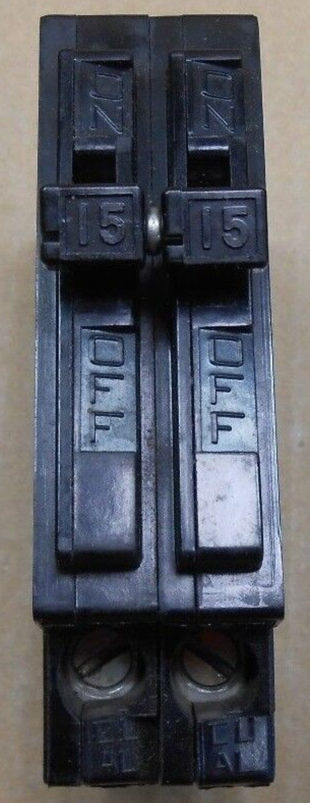 SYLVANIA A215 CIRCUIT BREAKER 15A 15 AMP 2P 2 POLE 240V 240 VOLT New