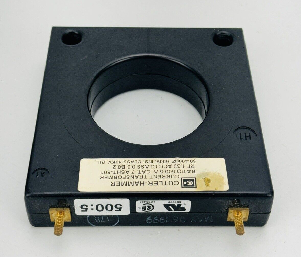 Cutler-Hammer 7ASHT-501 Transformer 500:5A Ratio 50-400Hz 600V *WARRANTY*