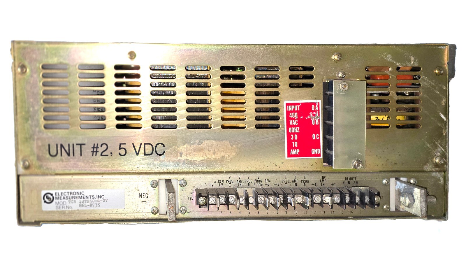 Electronic Measurements Inc TCR 40T60 0-40Vdc, 0-60A, Variable Power Supply