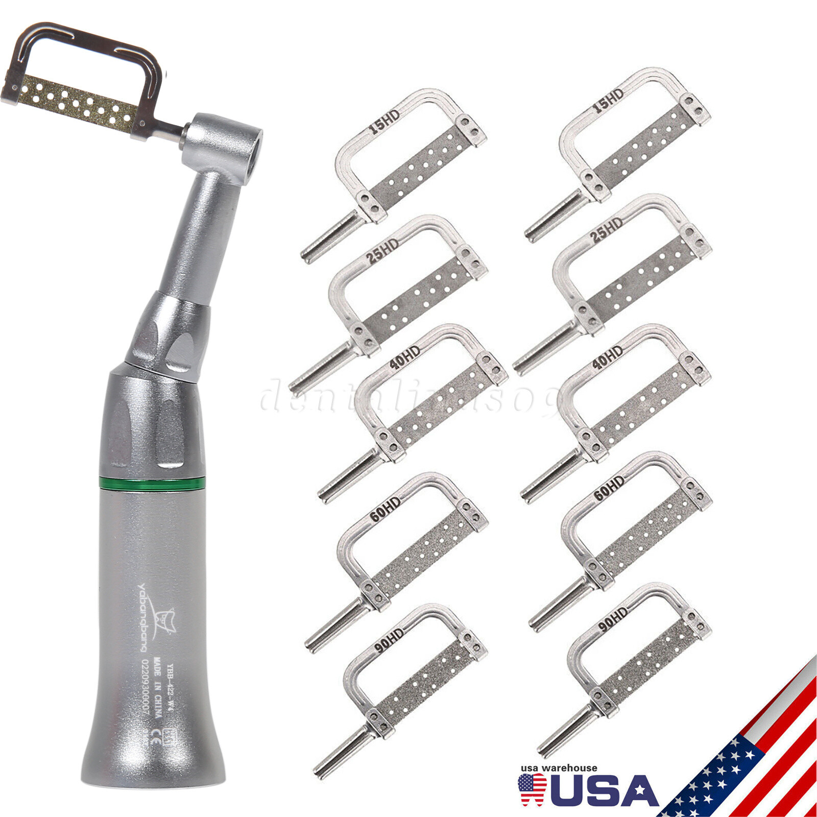 Dental Ortho Contra Angle 4:1 Contra Angle Handpiece Interproximal Strip IPR Kit