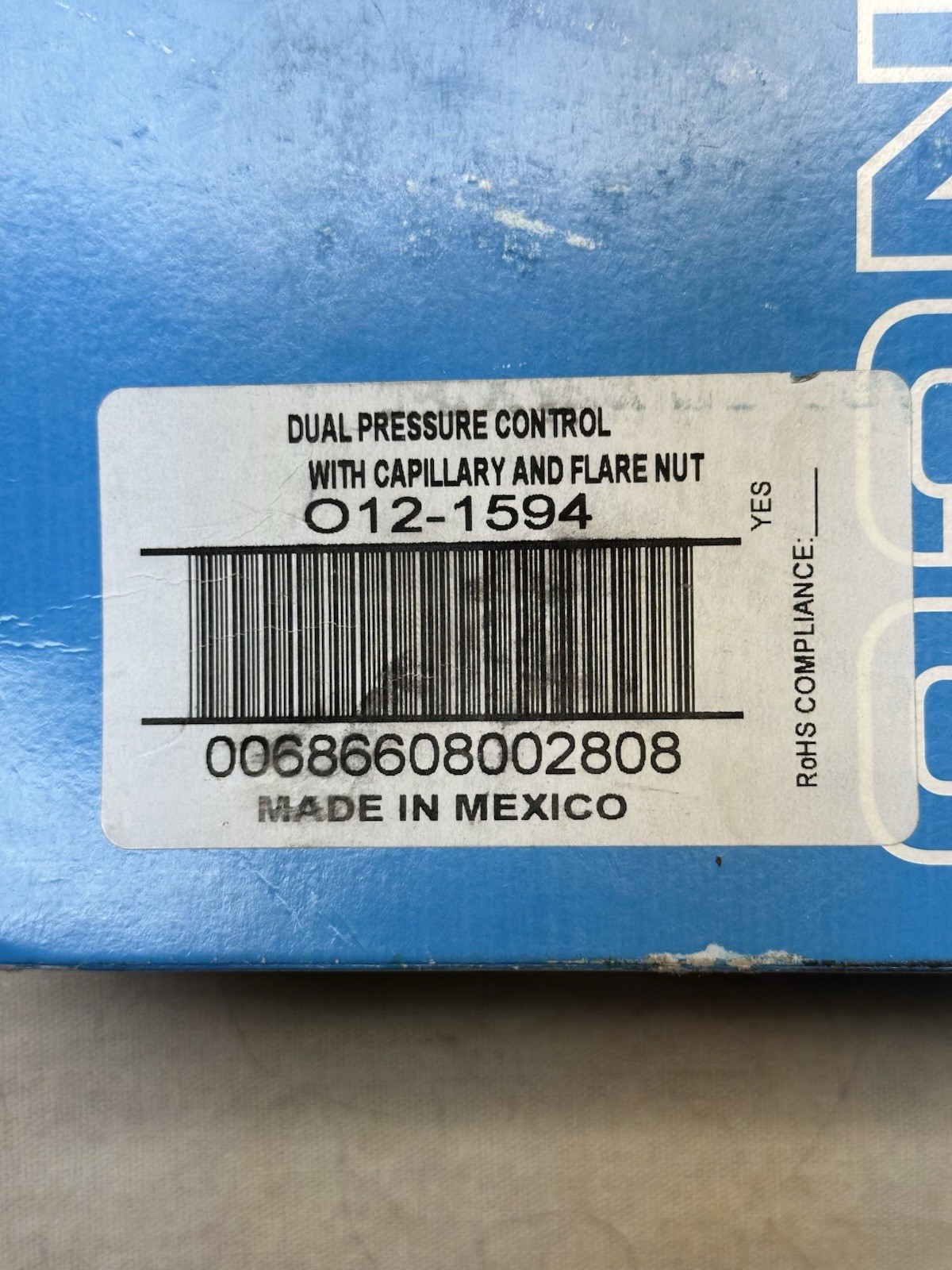 Ranco 012-1549 Dual Pressure Control-New