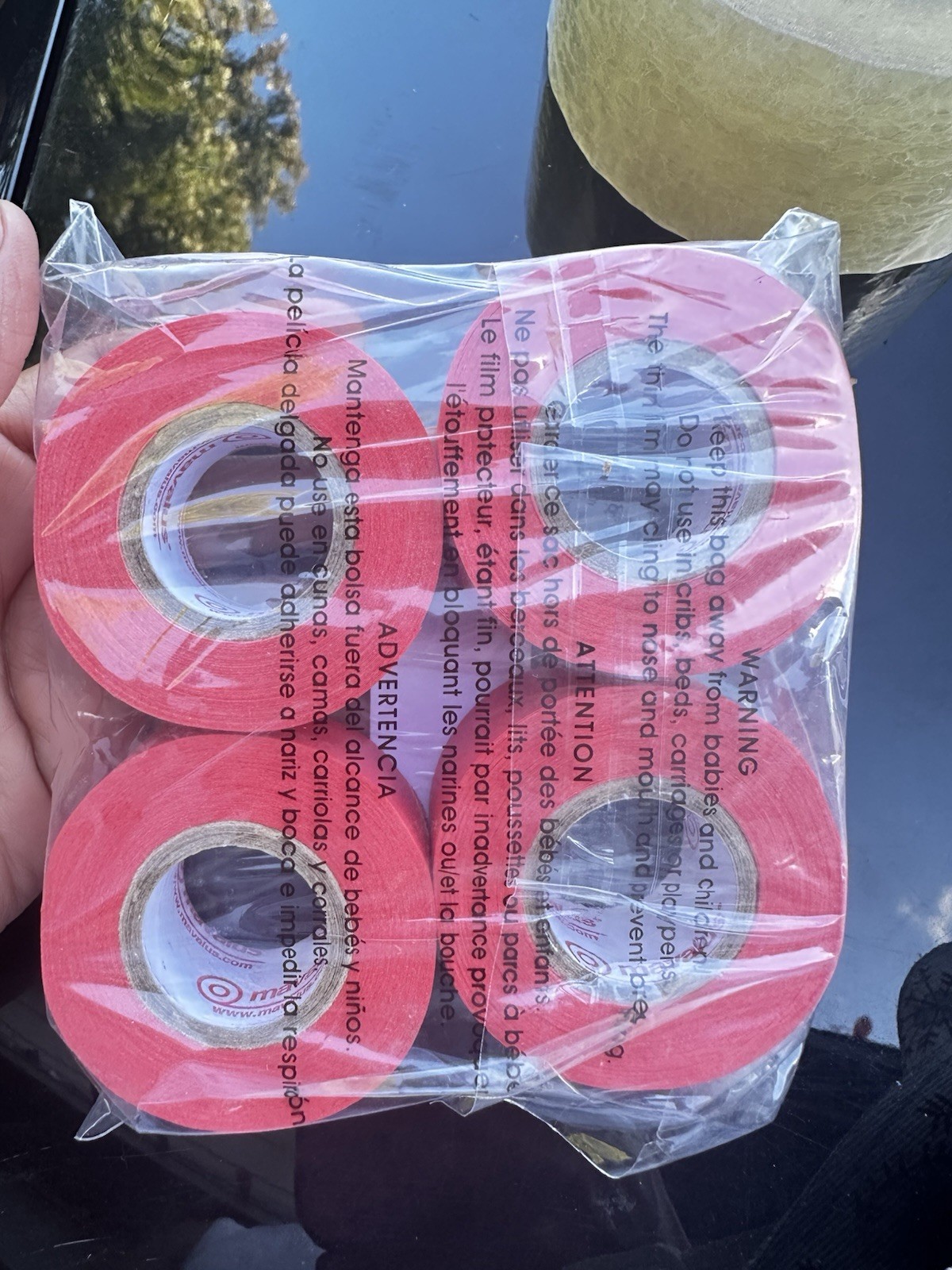 Mavalus Tape 1″ Wide X 324″ 4-Pack – Red