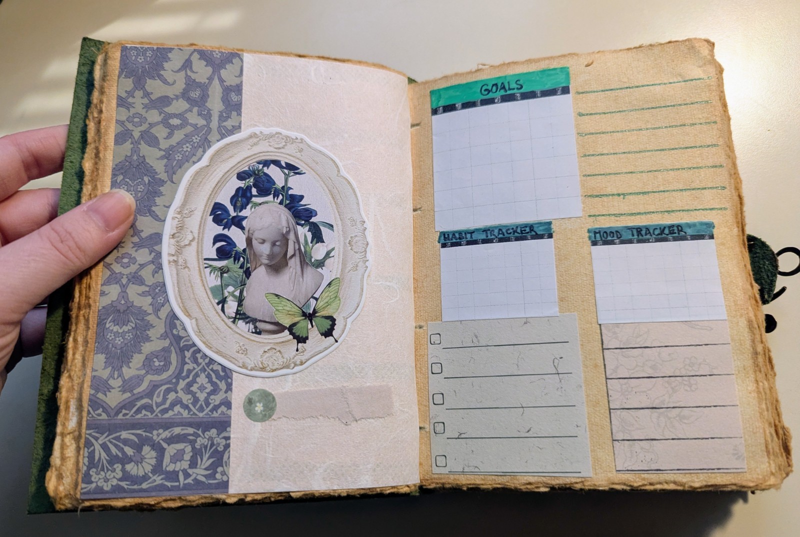 Undated 15 Month Planner Journal In Nature Green Floral Unique