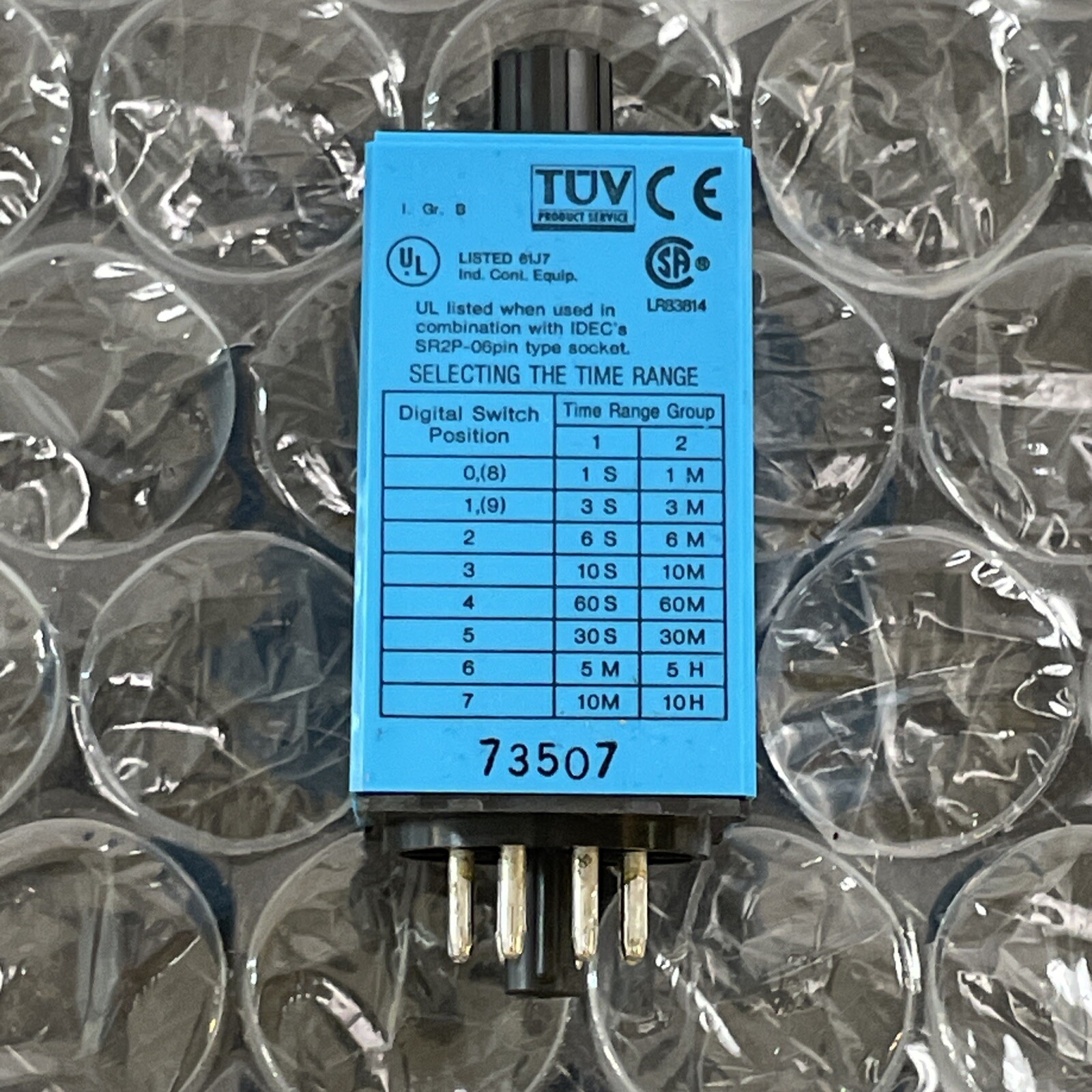 New IDEC RTE-P11 Electronic Timers 24VAC/DC 0-1 Second Timer