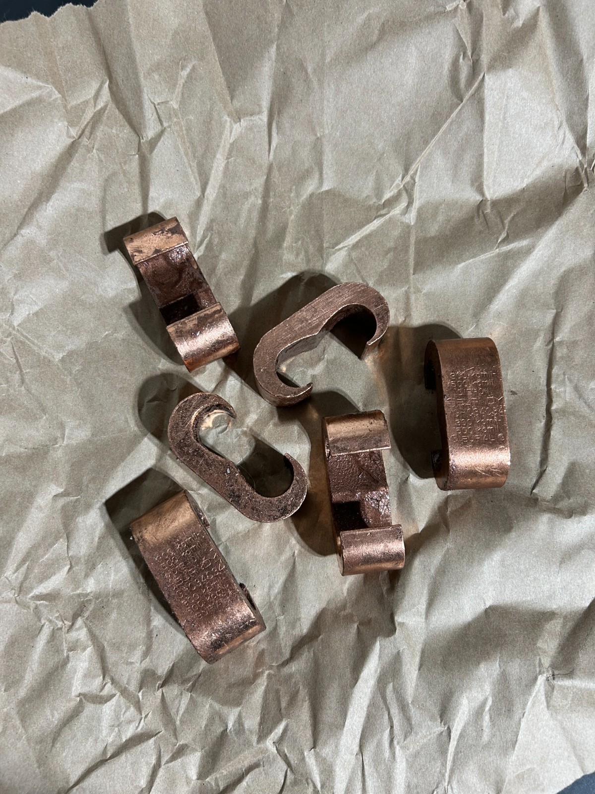 6 – BURNDY YGHC34C34 Copper Compression C Tap Connectors 300-500 kcmil