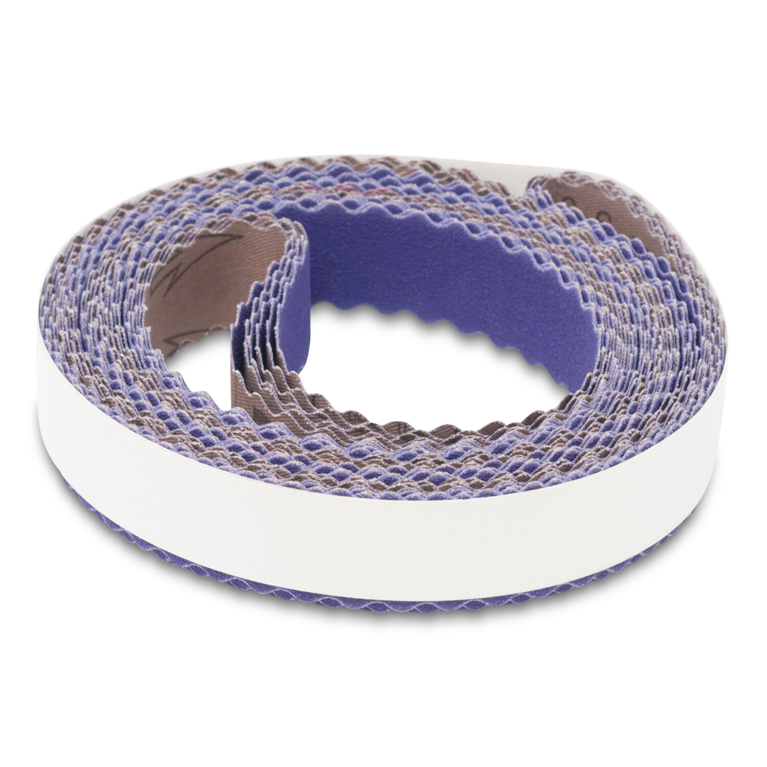 2 X 72 Inch 120, 220, 320, 400 Grit Scalloped Aluminum Oxide Sanding Belts, 4pk