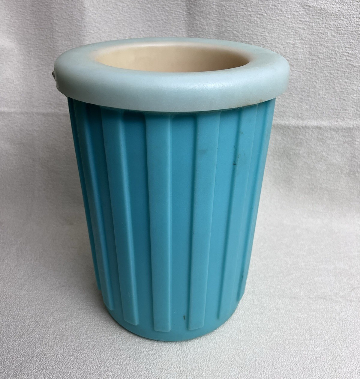 Nalgene 4000 mL Dewar Flask Teal Lab Nitrogen Jar w/ 2 pairs Split Lid & Handle