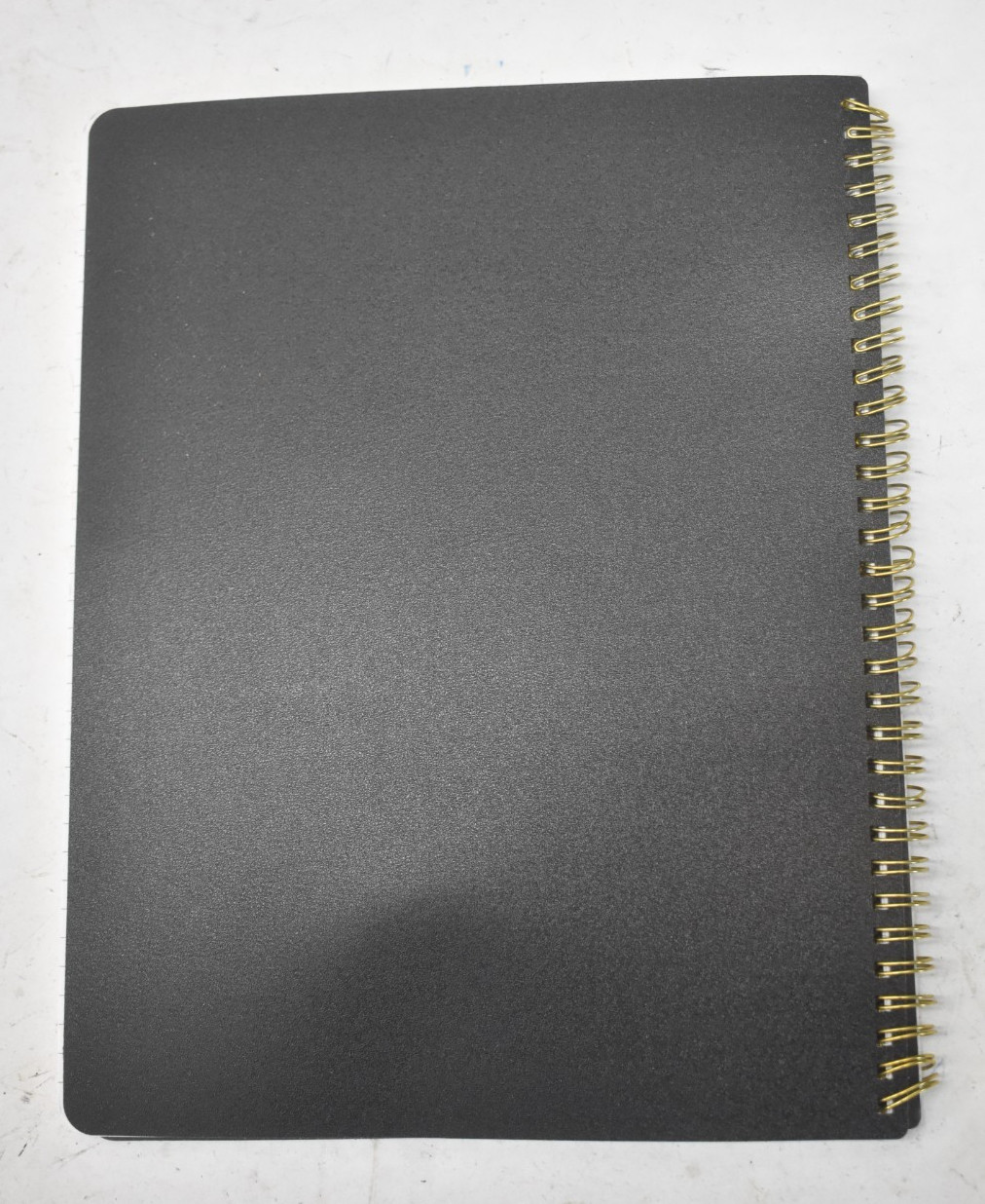 Paperage Undated Daily Planner & To Do List Notepad Black 8.5″x11″ Spiral Bound