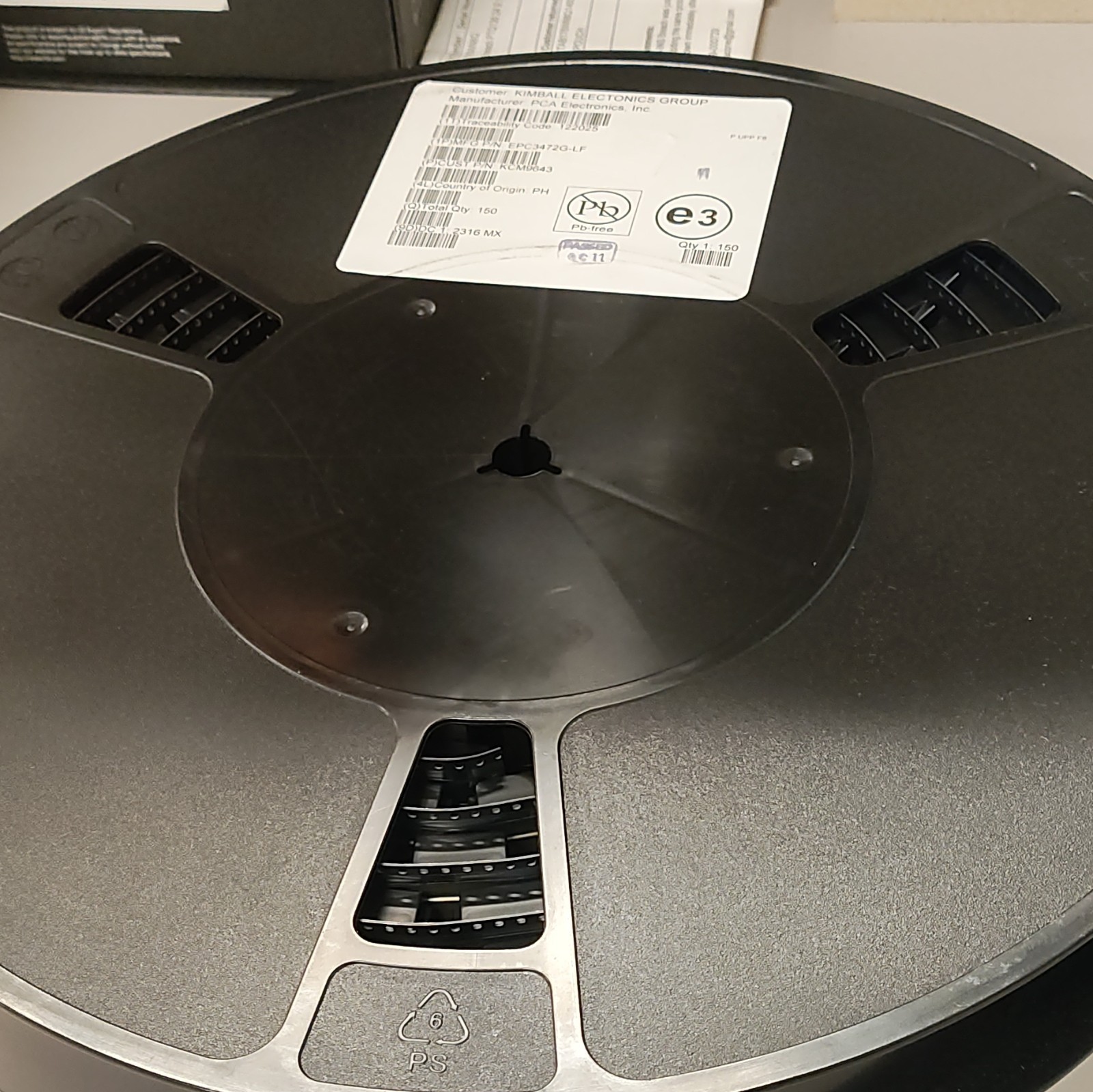 PCA Electronics, Inc. EPC3472G-LF Electronic Component Tape Reel Qty 150