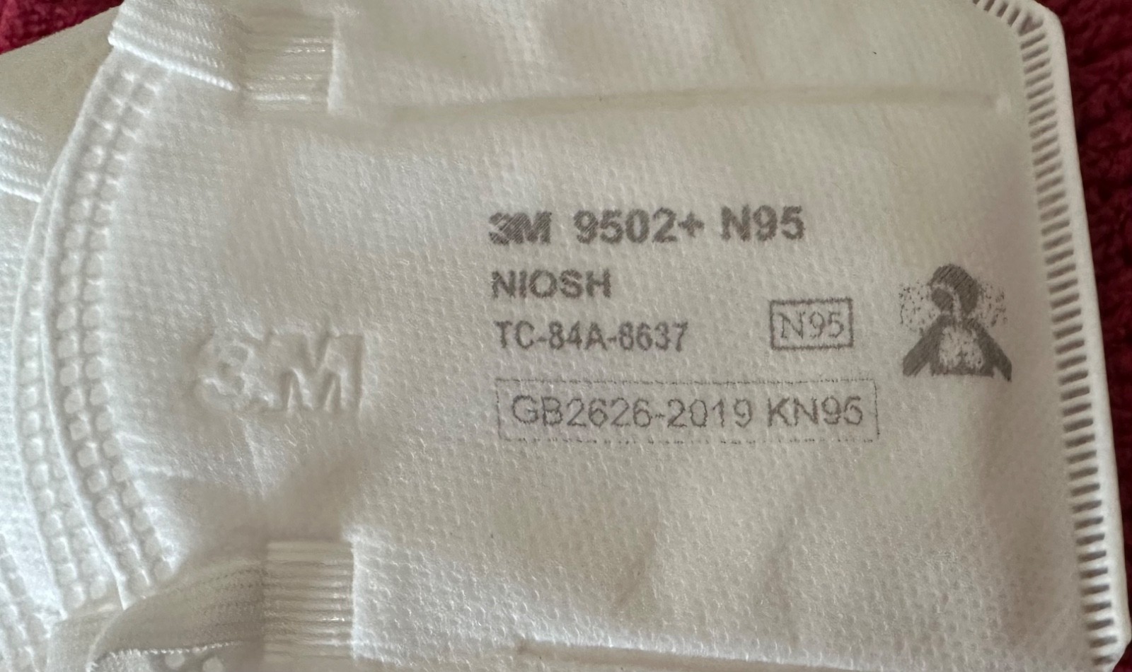 10 PCS 3M 9505+ N95 NIOSH Face Mask Respirator White GB2626-2019 KN95 US Ship