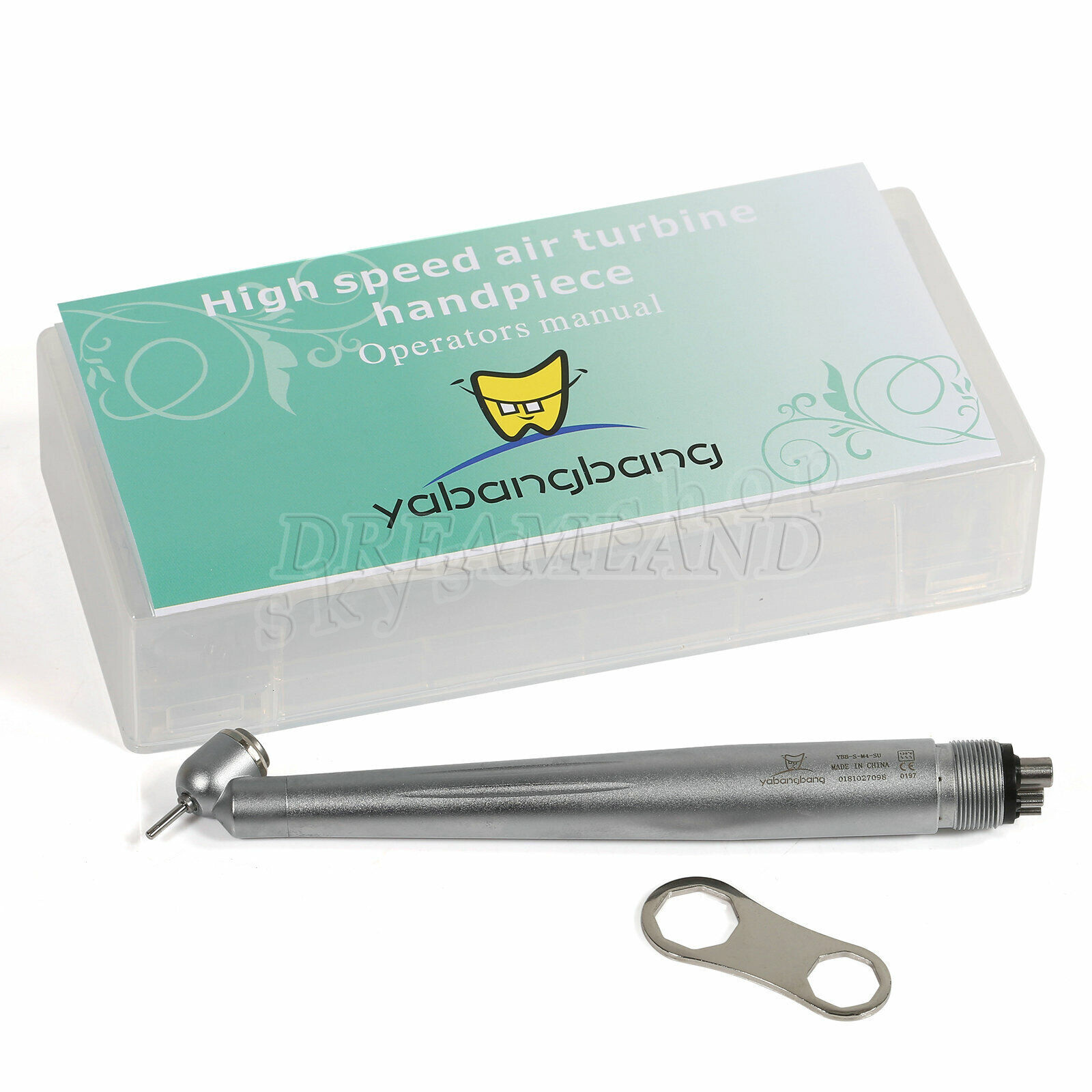 1-5 NSK Style Dental 45 Degree Surgical High Speed Handpiece Push Button 4Hole