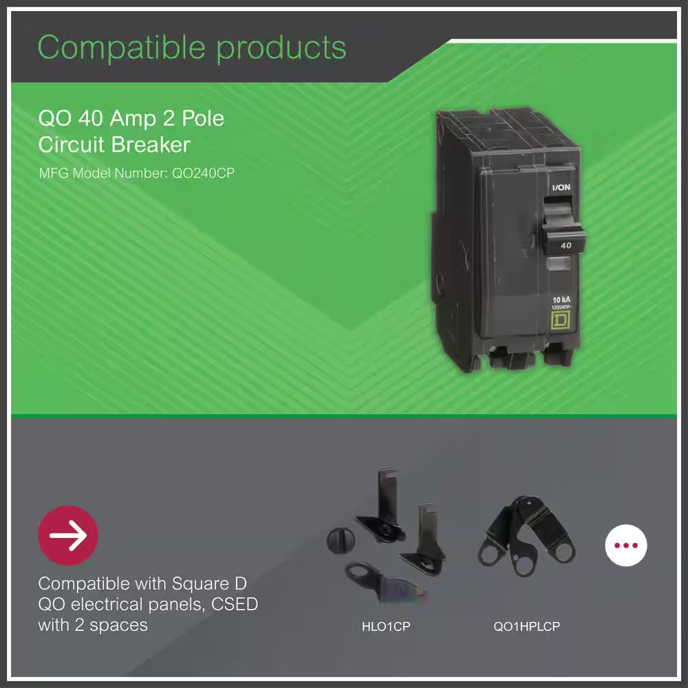 QO 40-Amp 2-Pole Circuit Breaker (QO240CP)