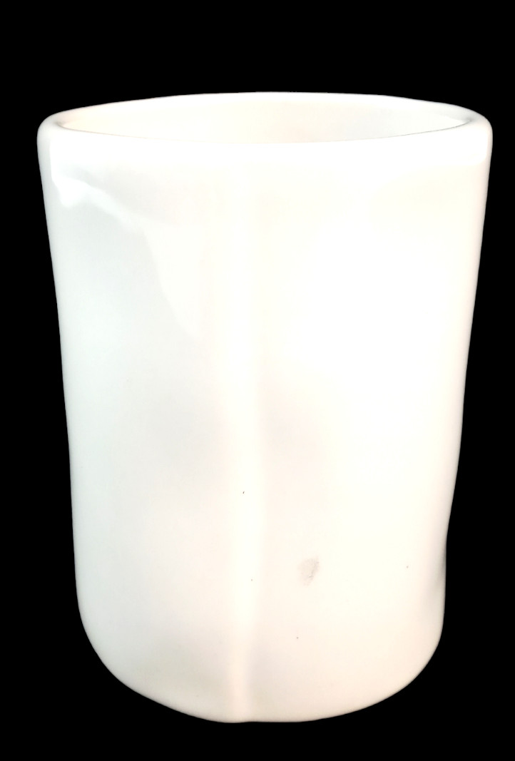 Rae Dunn Magenta Pencil Brush Holder Vase FLOURISH Butterflies Porcelain 4″X3″
