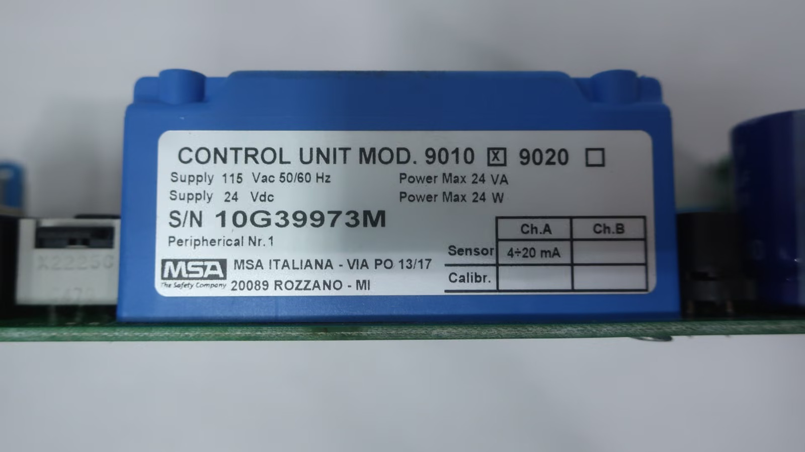 Msa 9010 Gas Warning Controller Module 115v-ac