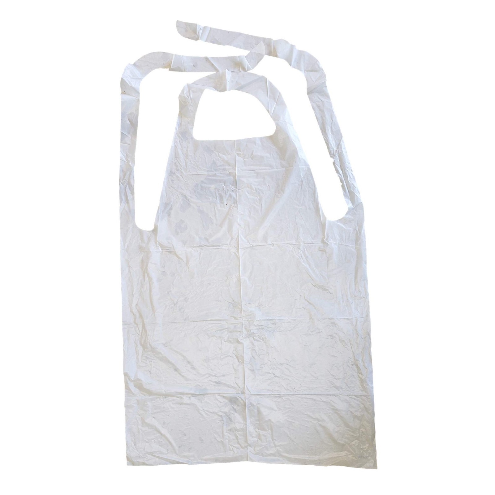 MT Products Disposable White Poly Apron 46″ x 28″ Heavy Weight – Pack of 50