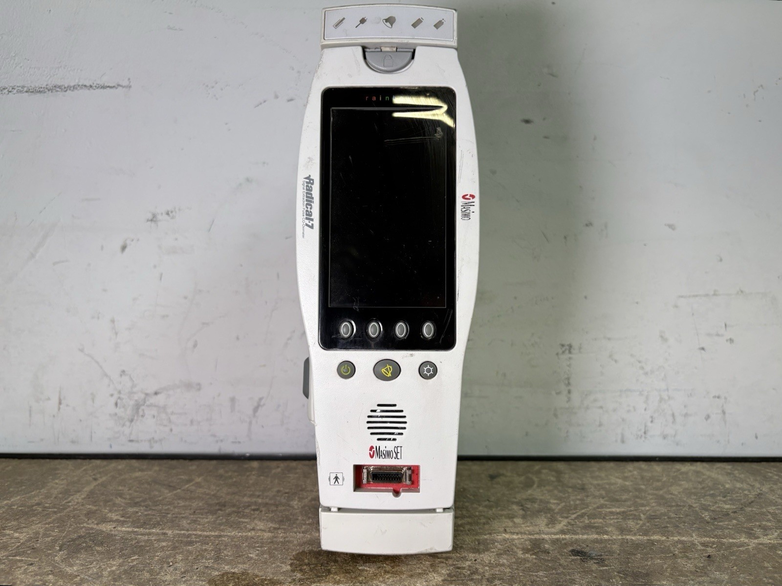 Masimo Set Rainbow Radical 7 Signal Pulse Oximetry Touch Color Patient Monitor