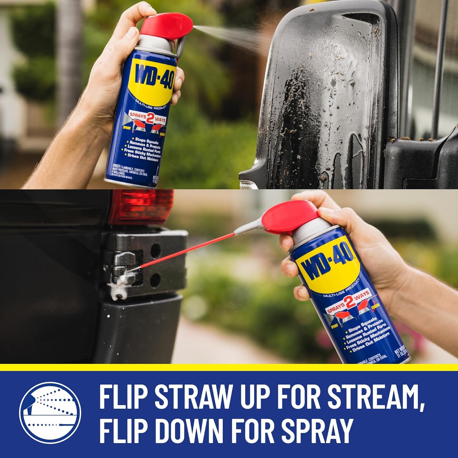 12 OZ [6-Pack] WD-40 Original Formula,Product with Smart Straw Sprays 2 Ways