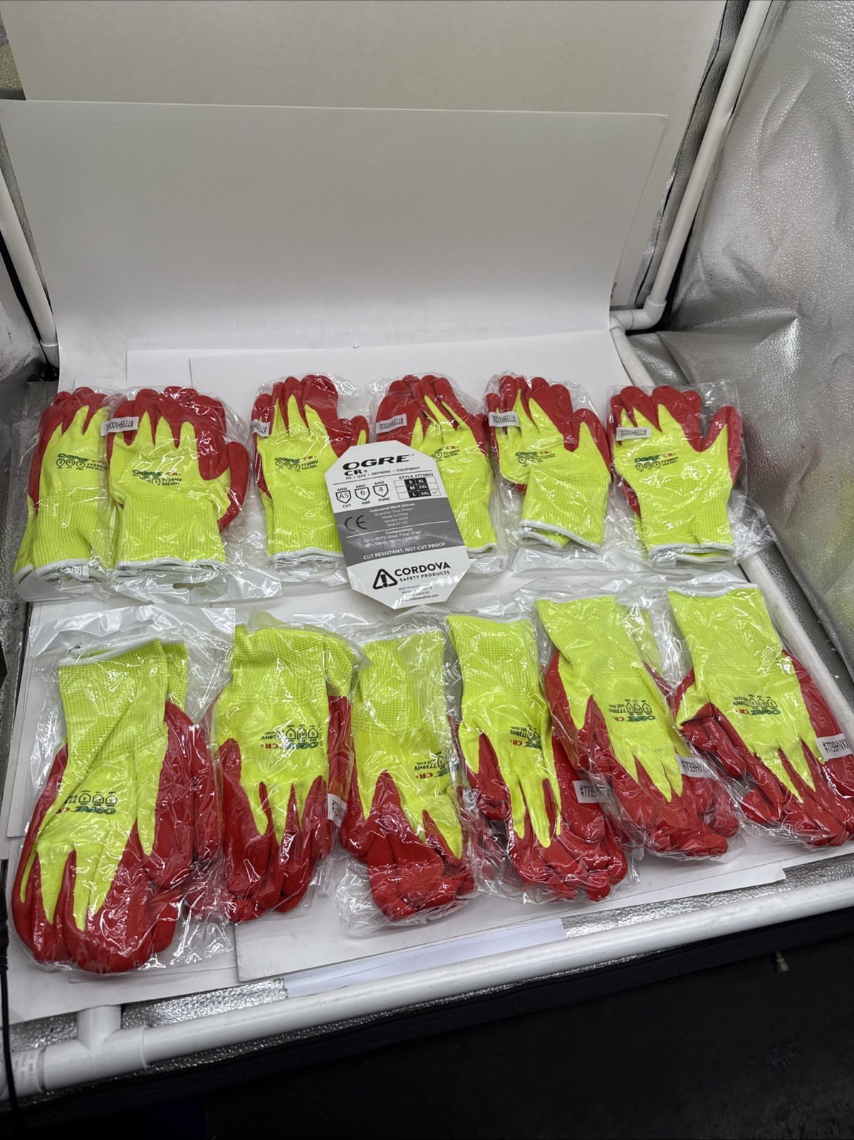 Cordova Safety Ogre CR+ Cut Resistant Gloves 12 pk 3xl ANSI Cut Level A5 7739Hv