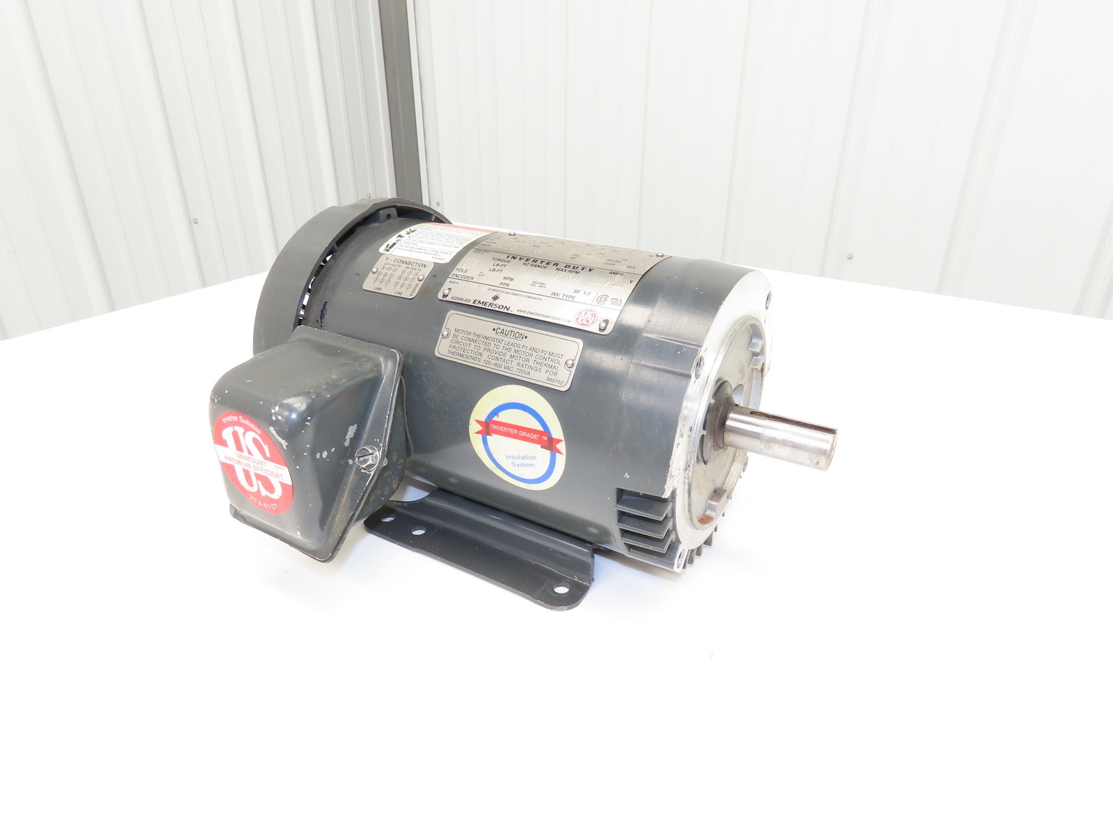 US Motors U1V2BC AC Motor 1Hp 1750rpm 460V 3PH 143TC Frame 7/8″ Shaft