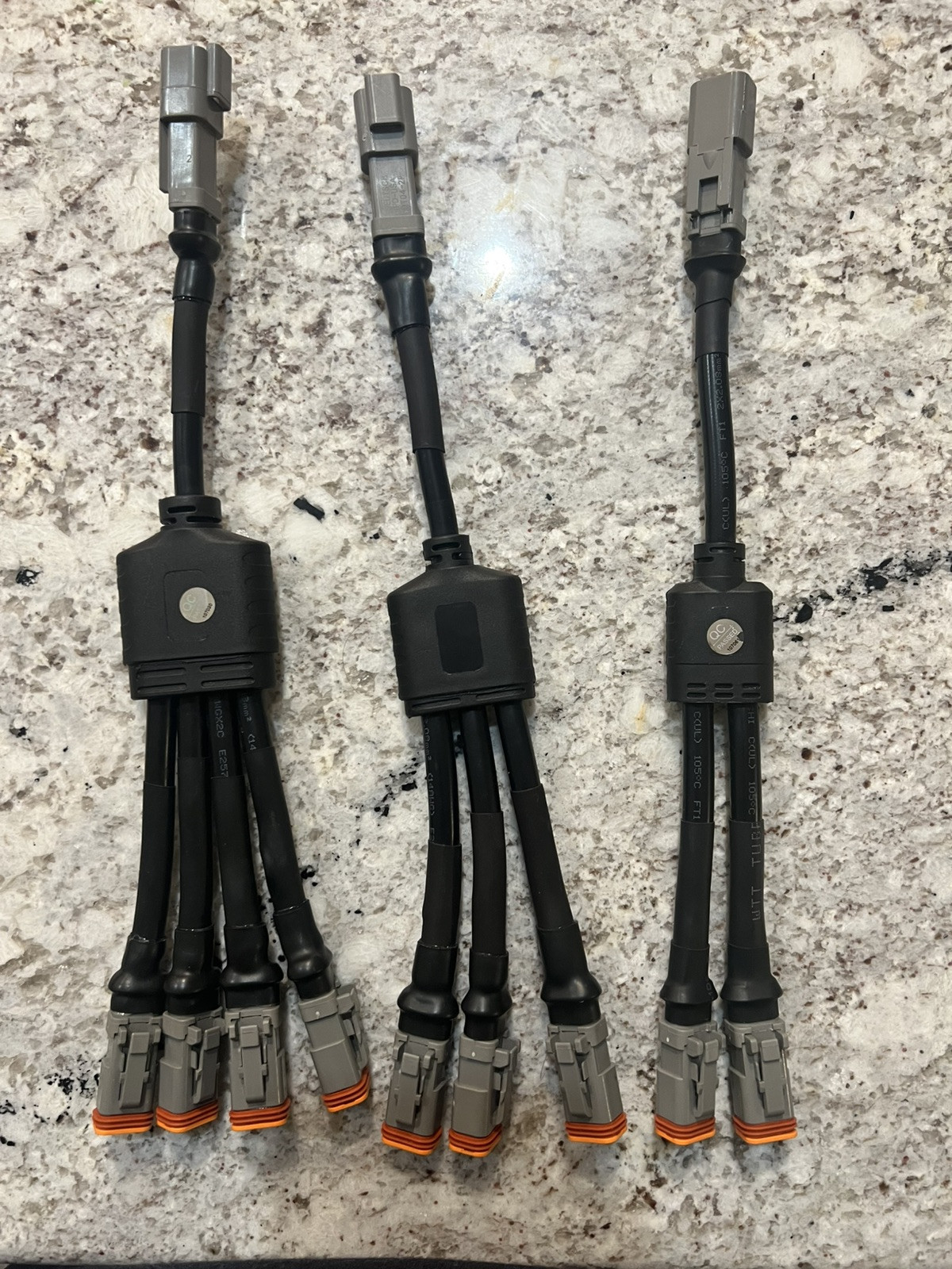 IP67 Y-type Waterproof Gray DT Connector 2Pin Female To Male Splitter Deutsch