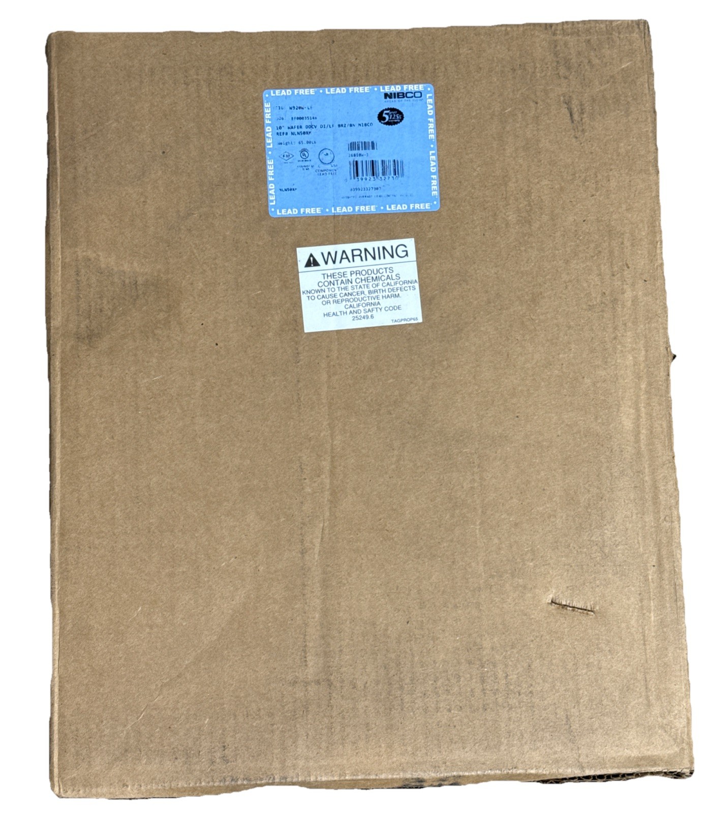NIBCO W-920-W-LF 10″ Wafer Cast Iron Twin Disk Check Valve NLN50XM New W920W-LF
