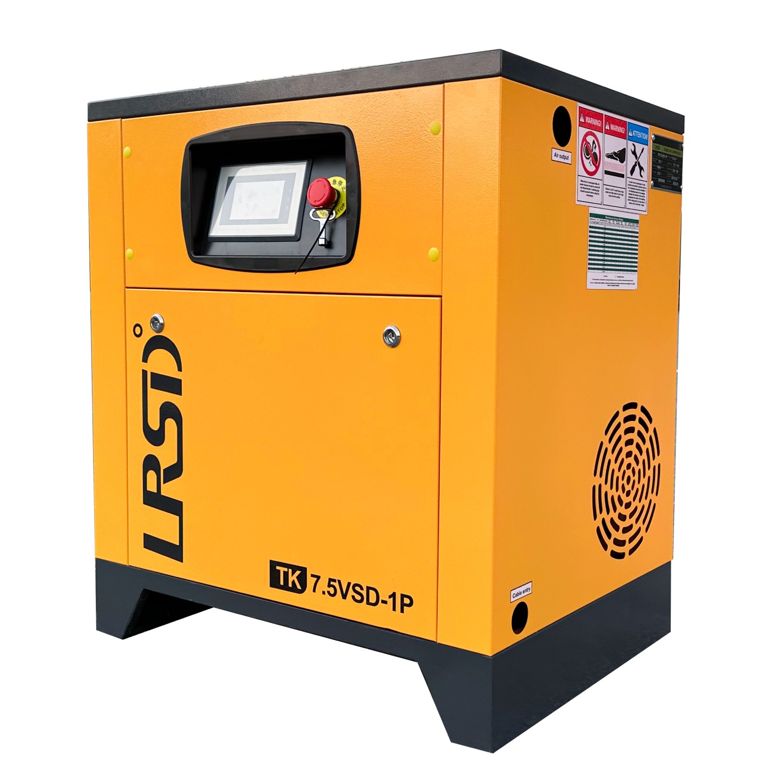 2025 LRSD 10 HP Rotary Screw Air Compressor VFD 230V Single Phase 38CFM 125PSI