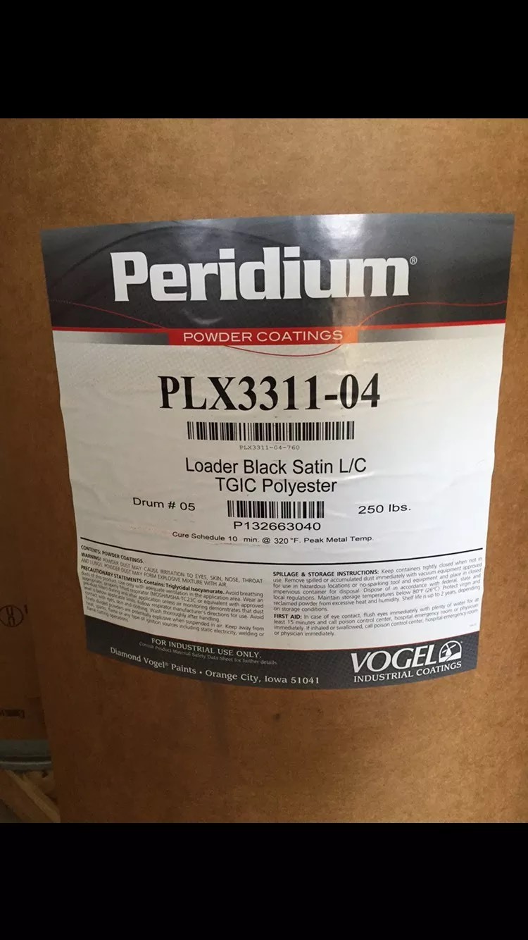 Diamond Vogel Black Satin Powder Coat Paint – New (5 LBS)