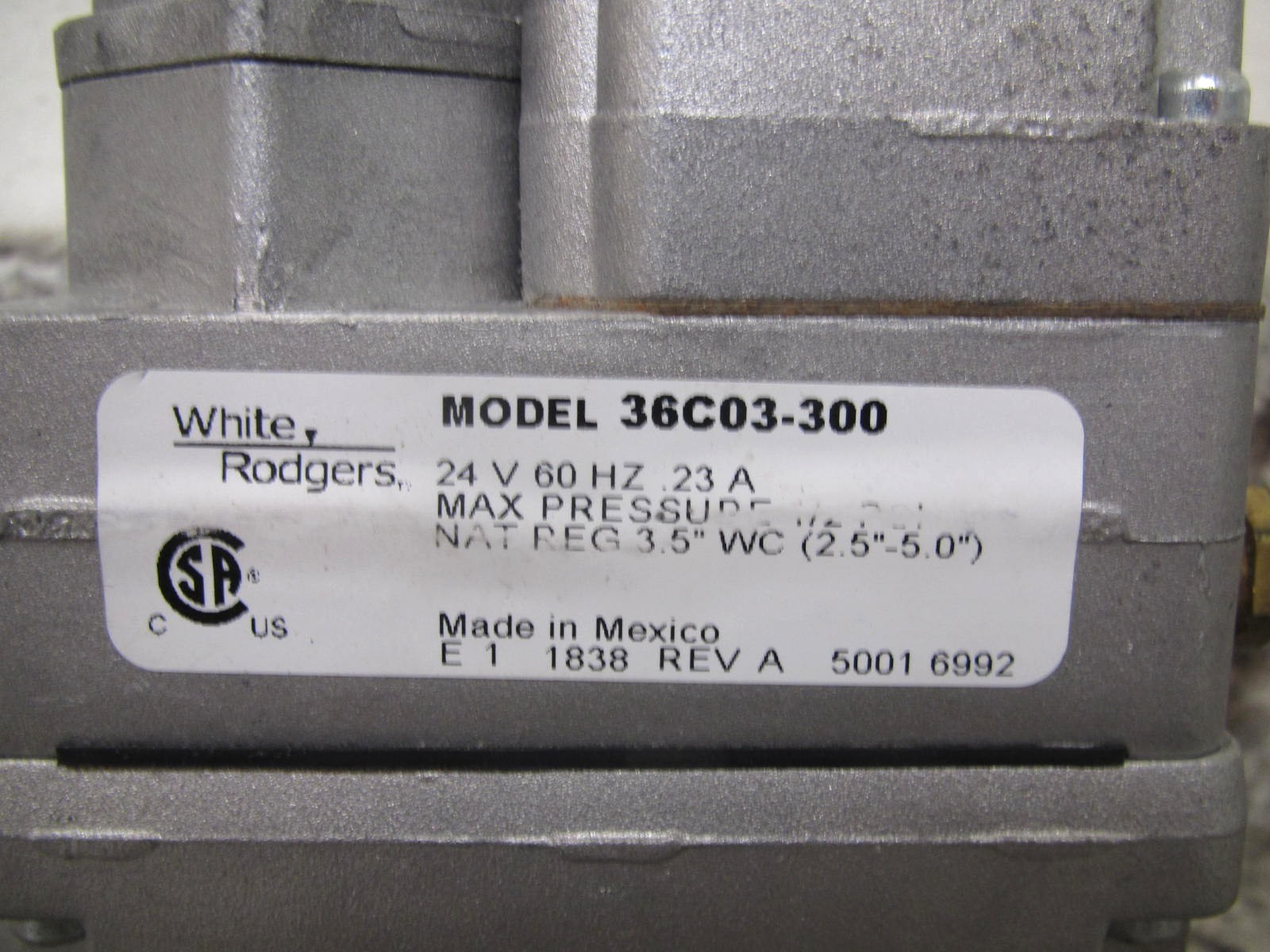 New White-Rodgers 36C03-300 1/2″ x 3/4″ Furnace Gas Valve Free Shipping