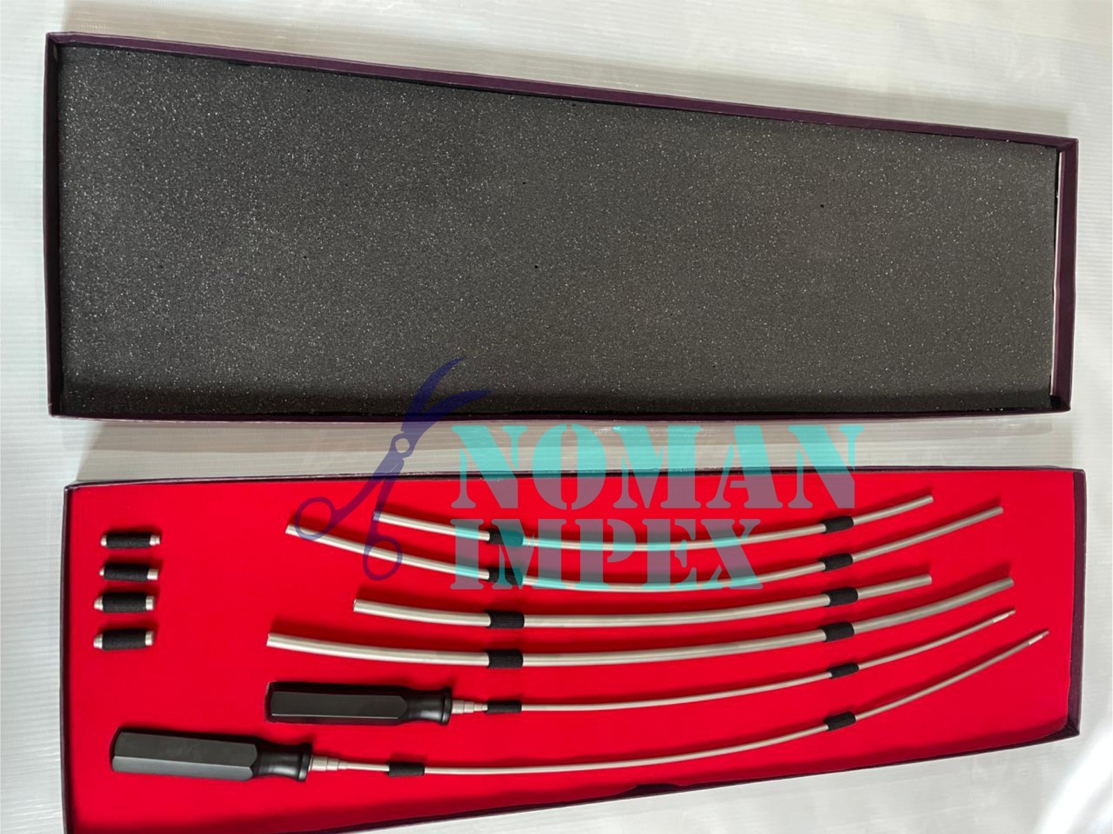 High Quality 6 and 8mm Kit 50cm/65cm Slight Curve Sheaths Vascular Tunneler