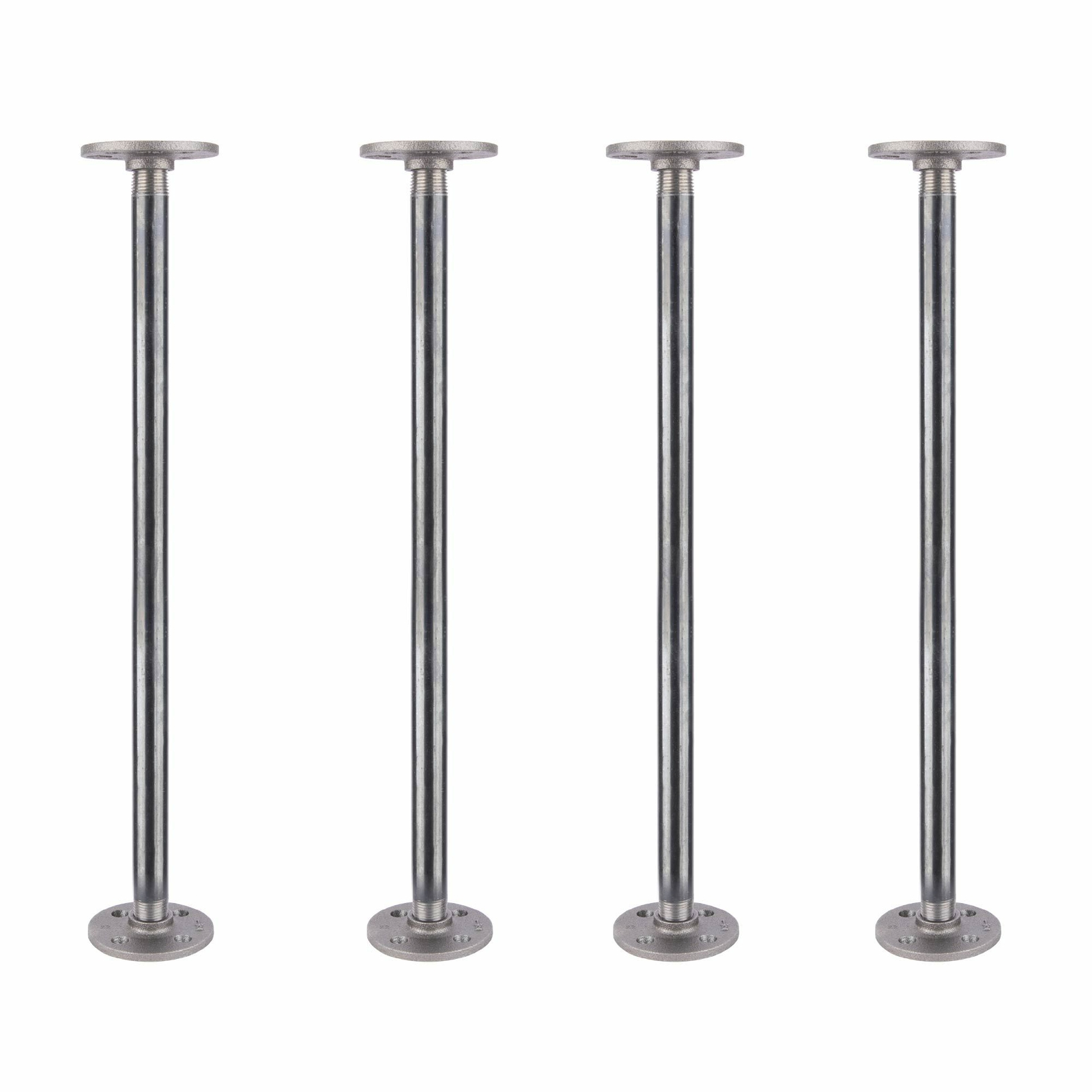 1/2 in. x 18 in. Round Flange Pipe Table Legs – 4 Pack