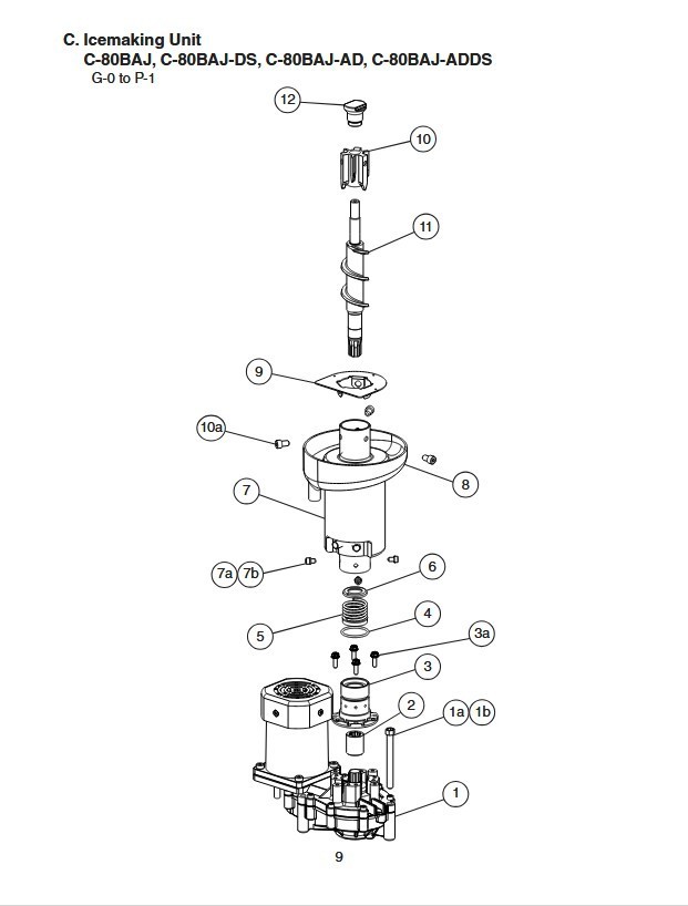 Hoshizaki Icemaking Unit Full Assembly for C-80BAJ Series 4A5855-01
