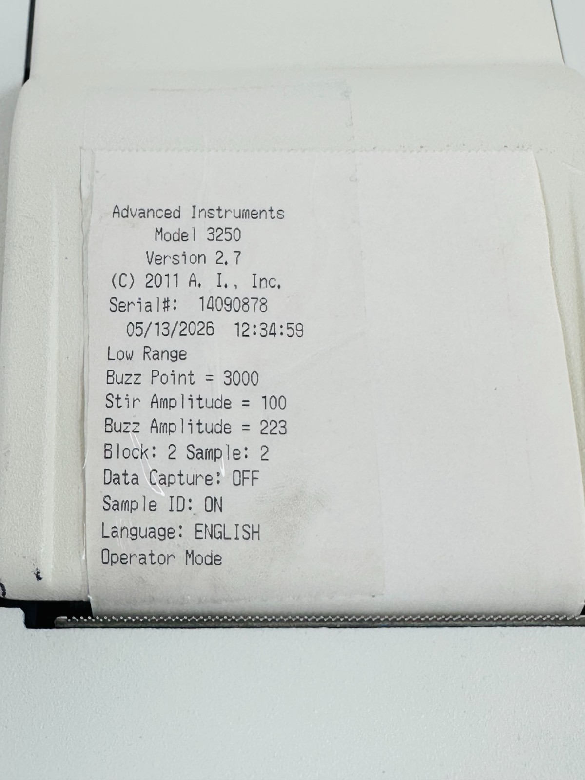 Advanced Instruments Model 3250 Automated Single-Sample Osmometer SEE PIC 7&8 🚚