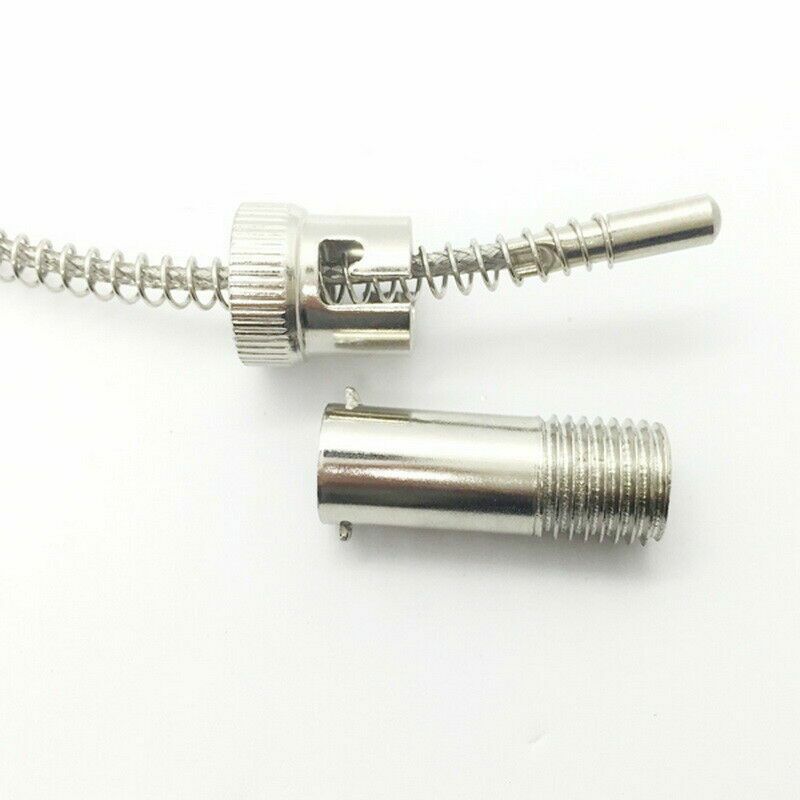 0~400℃ Compression Spring K Type PT100 Thermocouple Probe Wire Lead 1-5M 3-16ft