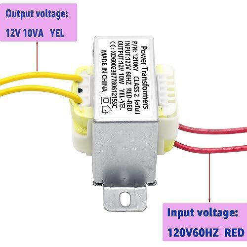 12V/10W AC/AC Power Transformer Input 120V/60HZ Single-Phase Transformer