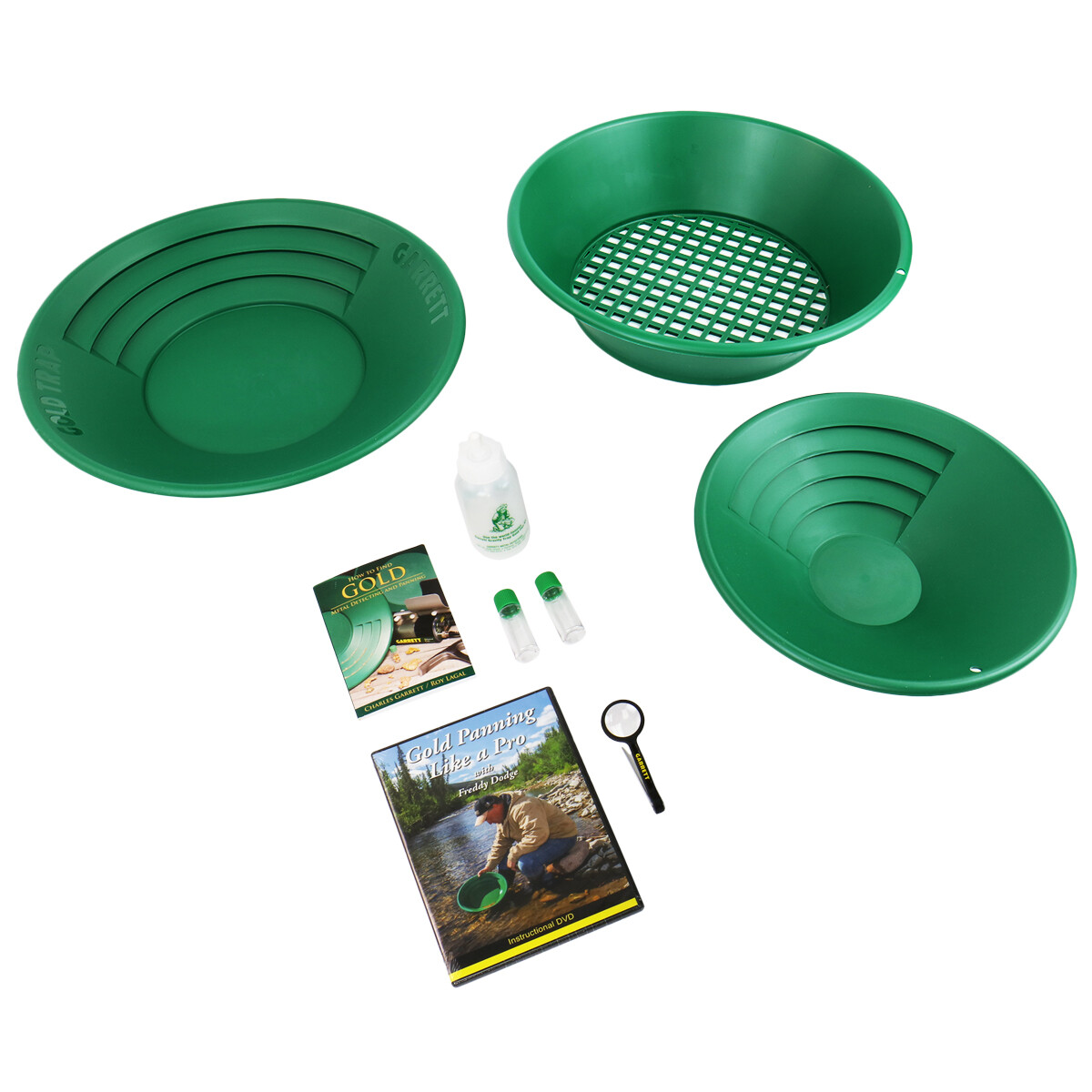 Garrett Prospecting Mining Panning Gravity Trap Gold Pan Kit 1651310