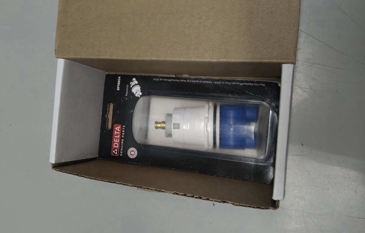 Delta Genuine Parts RP19804 Hot Side Faucet Cartridge Insert Plastic Brass