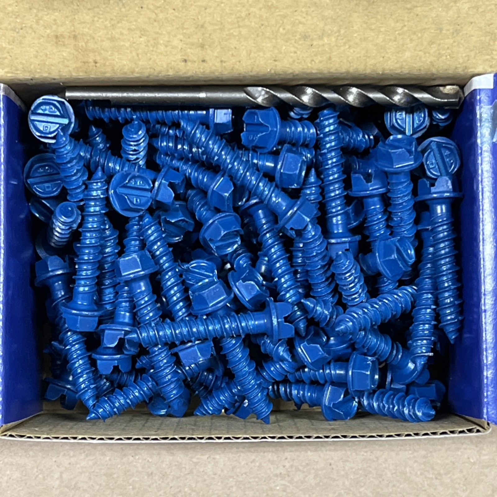 POWERS TAPPER+ 2720SD 1/4″x1-1/4″ CONCRETE SCREWS BOX OF 100 PLUS DRILL BIT