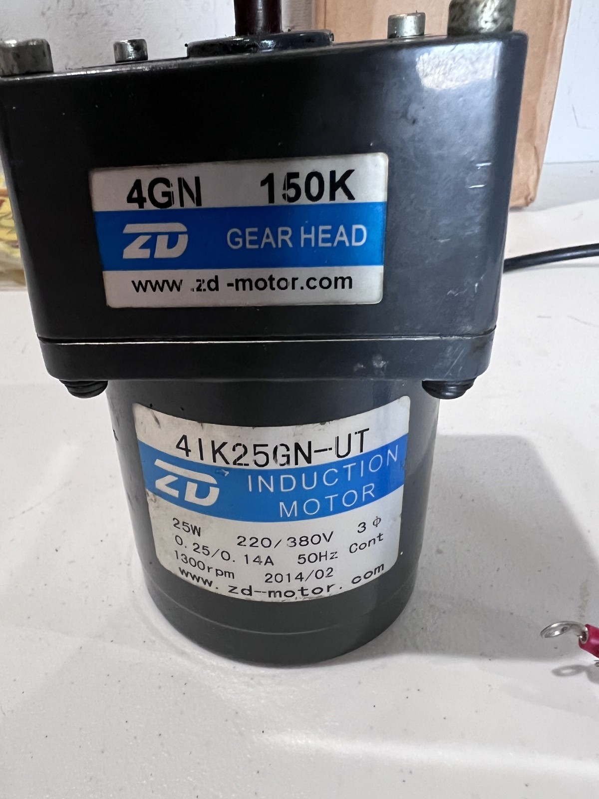 Gear Motor 4IK25GN-UT 25W 220/380V 0.25/14A 50Hz 1300rpm – Ships FREE!