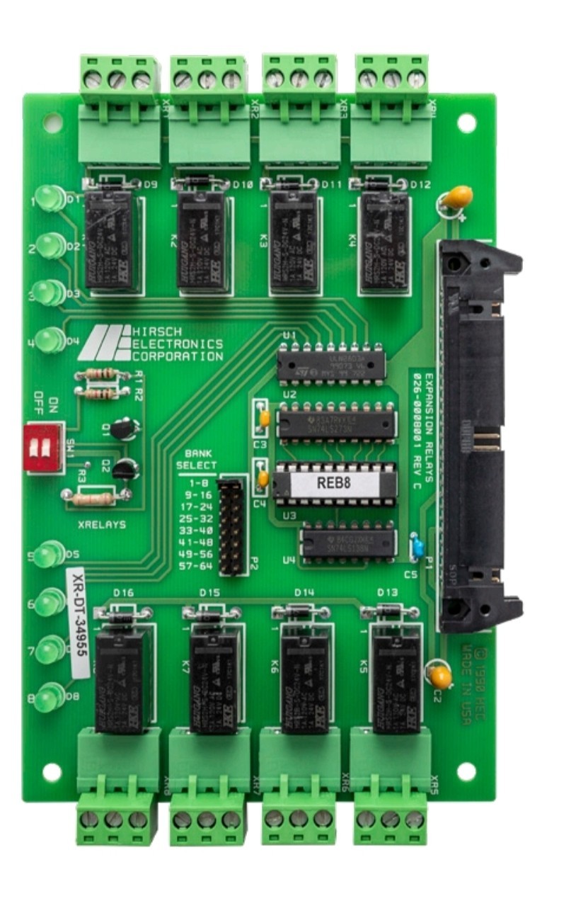 Hirsch Identiv REB8 Relay Expansion Board with Eight (8) Dry Relay Outputs