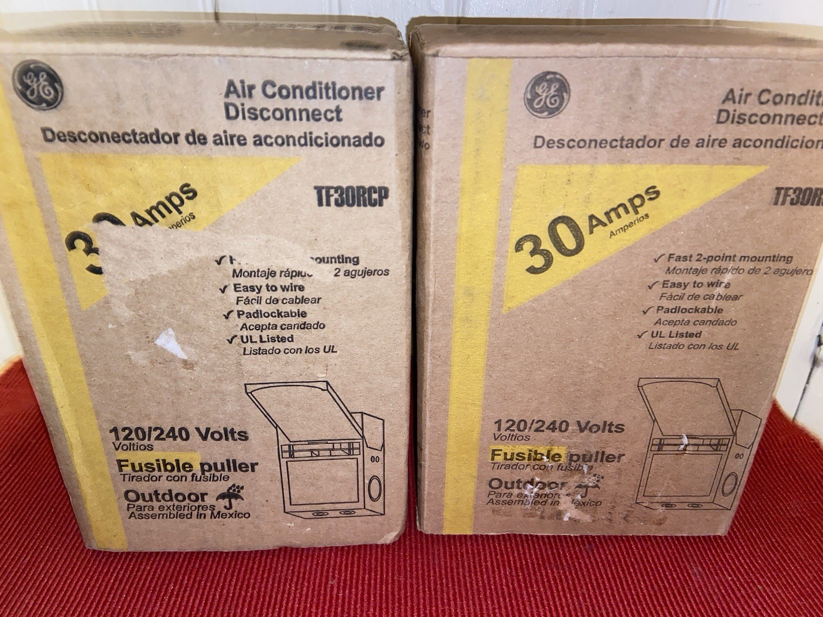 GE TF30RCP Air Conditioner Disconnect [30-Amp 120/240Volt Fused]
