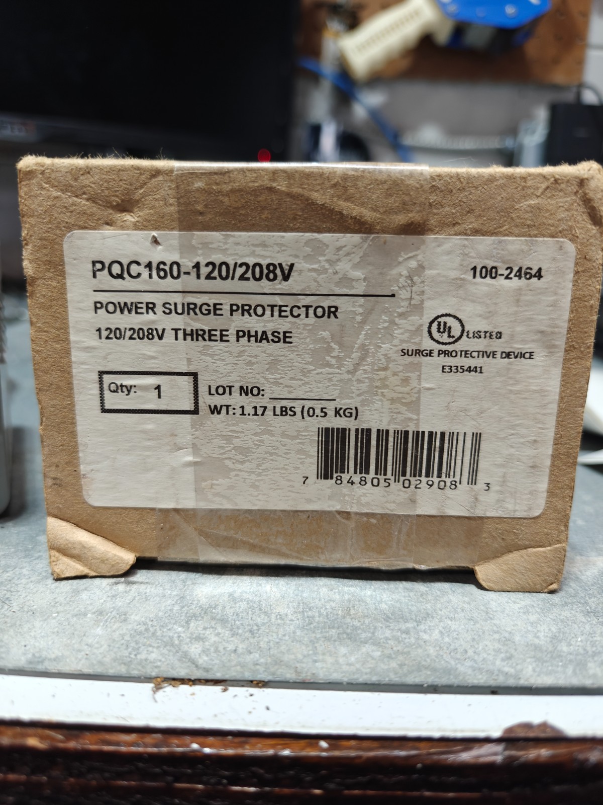 PQ Surge Protection Device (SPD) Model Name PQC160-120/208V-3Y