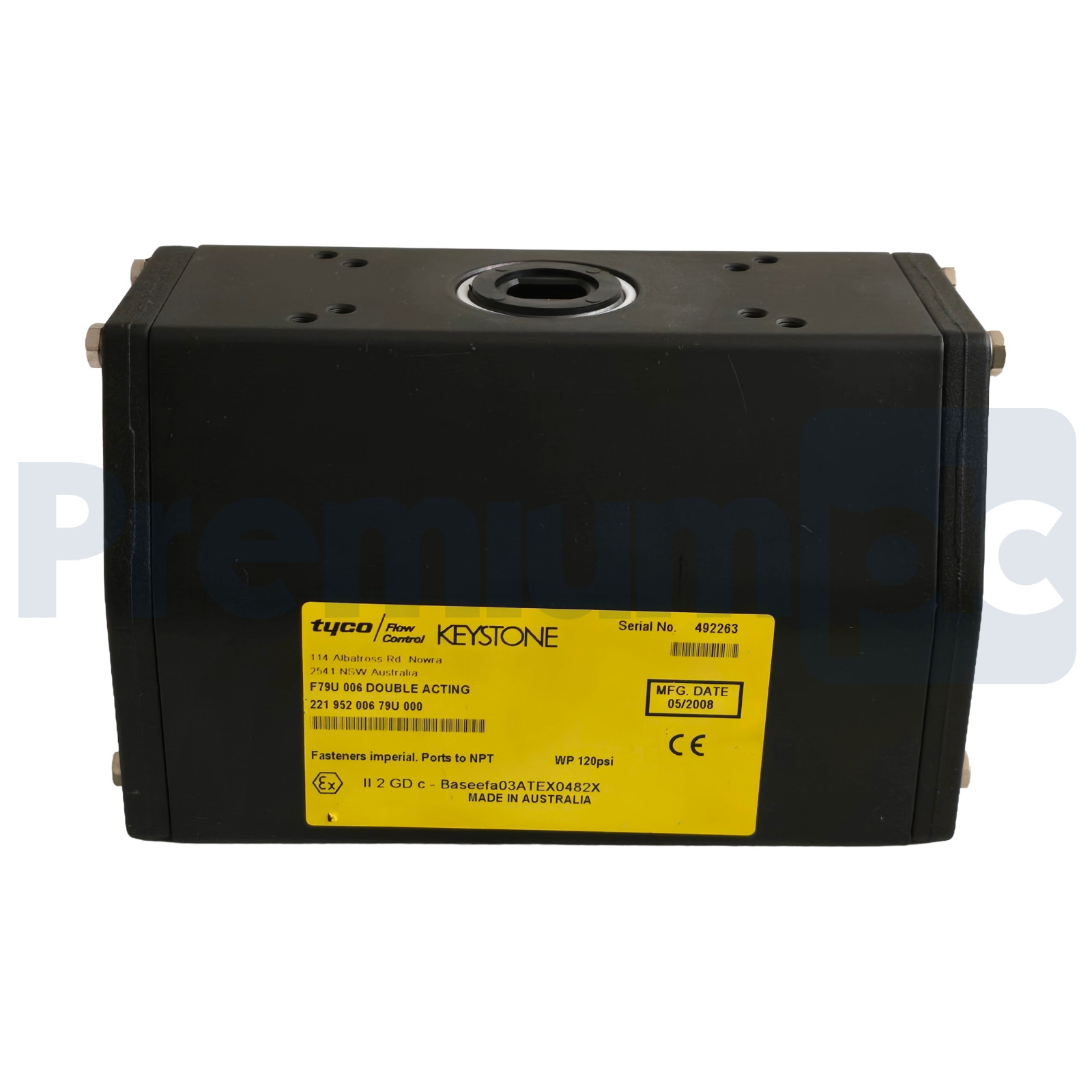 Keystone Tyco F79U 006 Double Acting Pneumatic Actuator 221-952-006-79U-000 NSNP