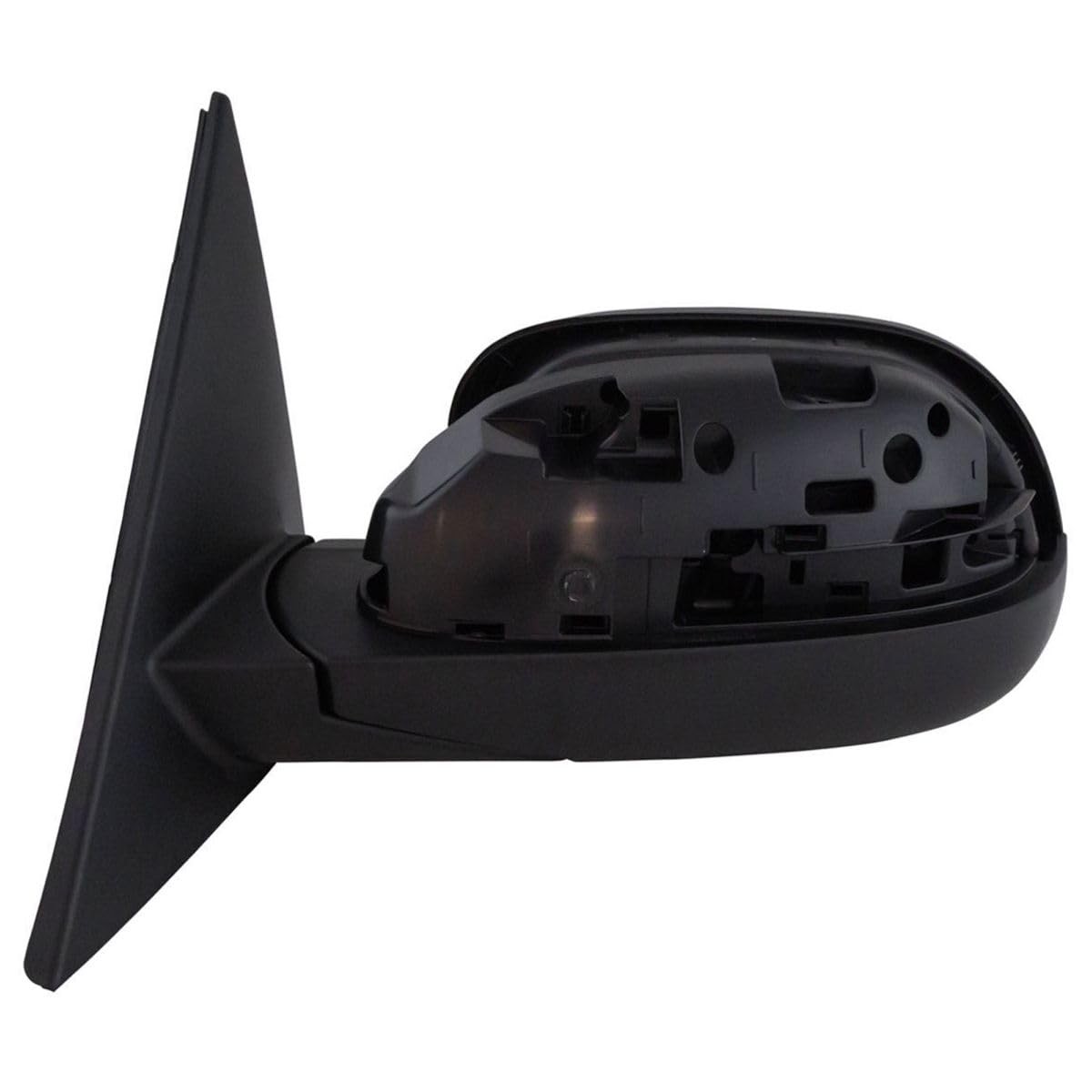 Left Driver Power Mirror Black Paintable Manual Flat Glass 3-Pin Kia Soul 14-18