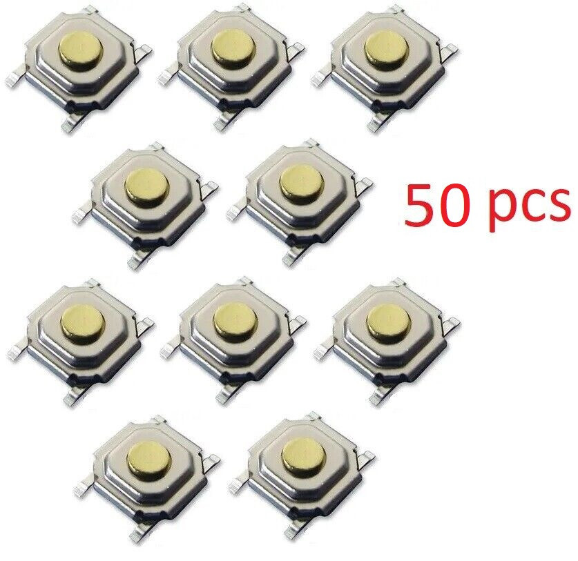 50Pcs Tactile Push Button Switch 4x4x1.5mm 4Pin SMD SMT Component